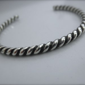 Sterling silver twisted Cuff bracelet image 2