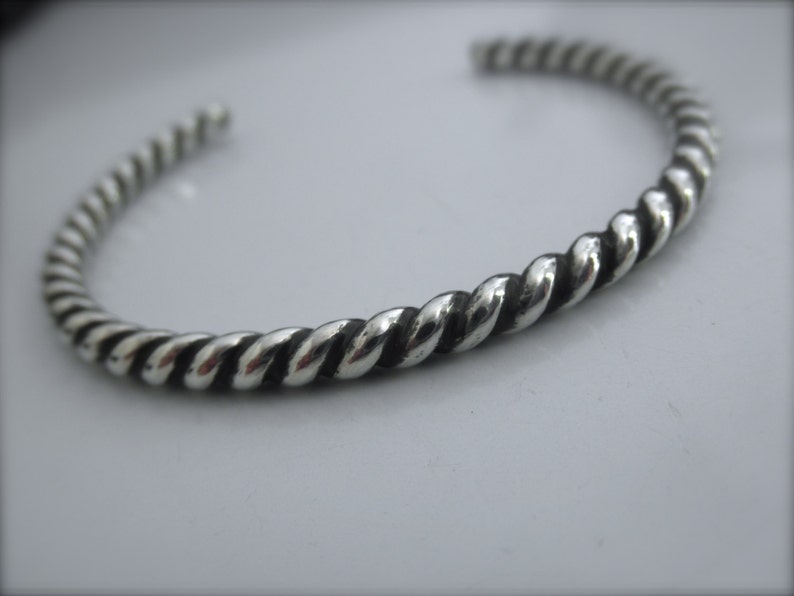 Sterling silver twisted Cuff bracelet image 2