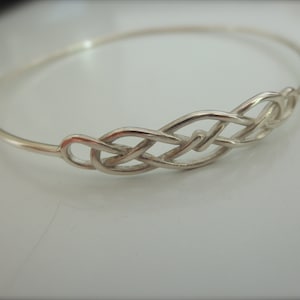 Celtic knot bangle bracelet