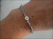 rose gold evil eye bracelet  - choose cord color 