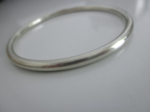 2025人気新作 Bangle Silver Sterling HEAVY Bracelet Sterling Solid 925 - アクセサリー