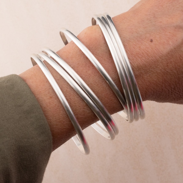 Sterling Silver Bangle Etsy