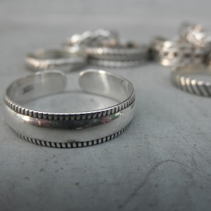 Sterling silver ring milgrain edge - adjustable milgrain edge ring - milgrain ring - 925 solid sterling silver