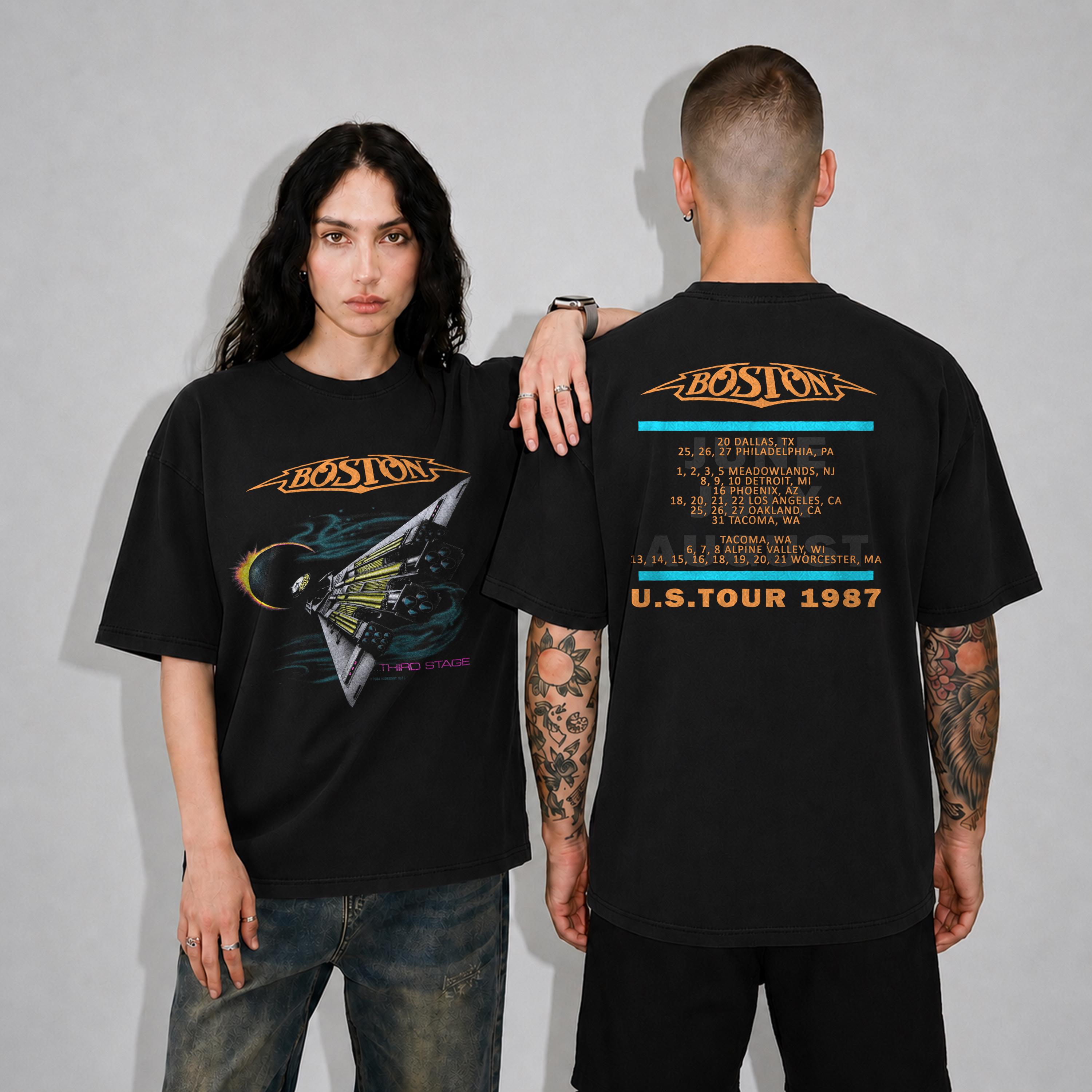 Boston 1987 Tour Tshirt - Etsy