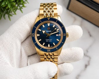 Vintage Rado Balboa V Great Automatic Date Function Gold Dial 36mm