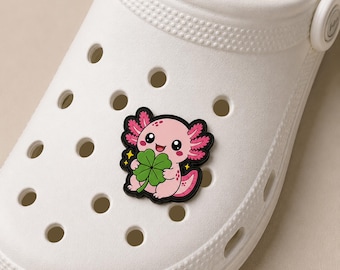 Rosa Axolotl Träskoberlock, Tur Fyrklöver Skotillbehör
