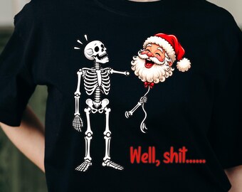 Zabawny świąteczny pakiet PNG, sarkastyczny projekt koszulki z Mikołajem, sublimacja świątecznego humoru w PNG, niegrzeczna kupa Mikołaja i grafika na koszulce świątecznej