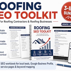 SEO-toolkit voor dakdekkers, Google Bedrijfsprofiel en SEO-websitesjablonen voor dakdekkers en aannemers.
