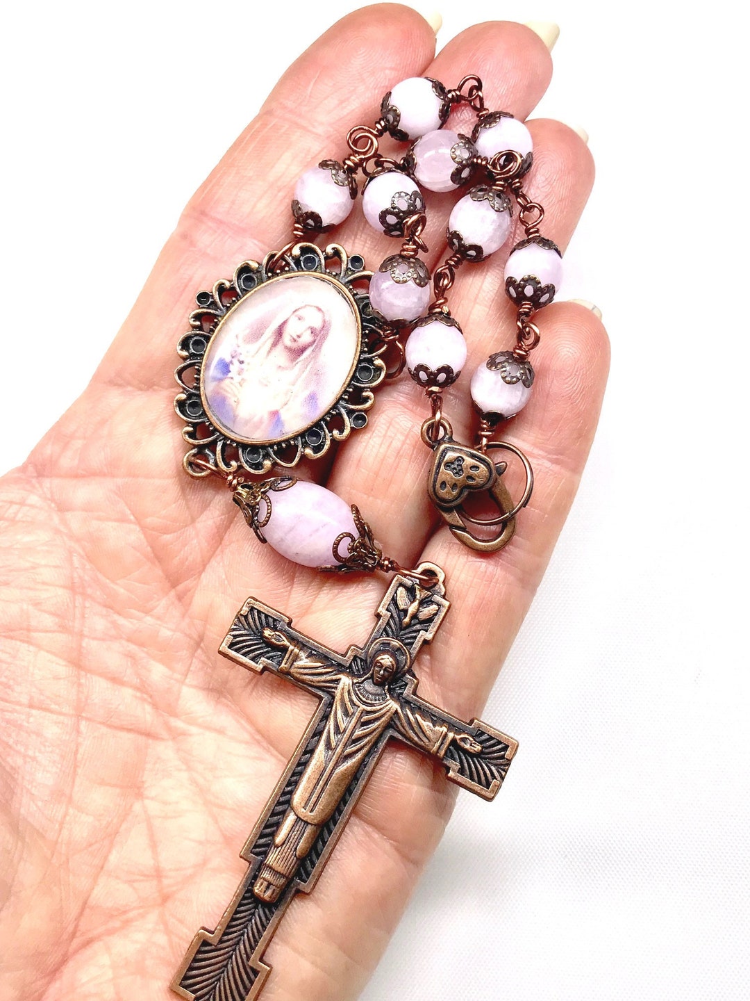 Catholic Rosary Tenner, Beautiful Rosaries, Decade Pocket Rosary,prayer