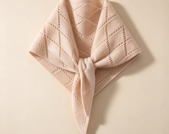 Sciarpa triangolare in cashmere / Scaldacollo invernale / Morbido scialle in cashmere / Regalo per lei