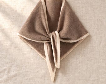 Sciarpa triangolare in 100% cashmere, scaldacollo invernale accogliente, morbida sciarpa in cashmere, regalo per lei