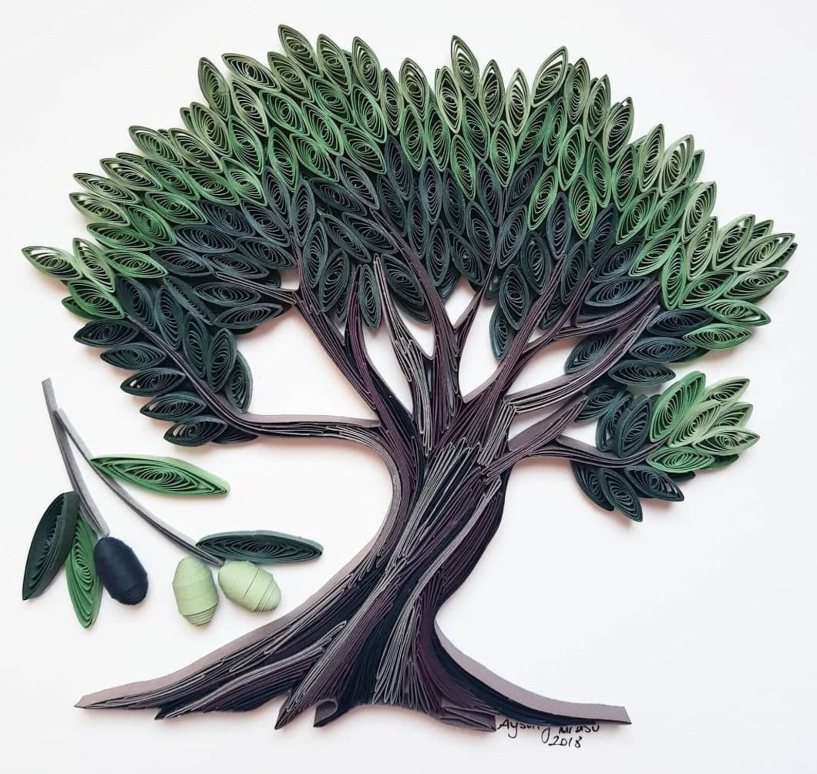 Olive tree Unique gift for Anniversary Paper anniversary Etsy 日本