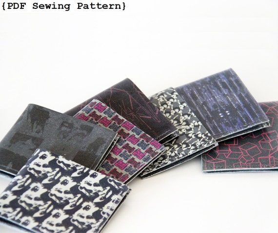 sewing tutorial leather Pattern  DIY Pattern Sewing Men  Wallet Wallet Leather Etsy