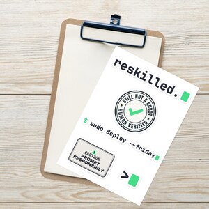 Developer Sticker Pack, Funny Coding Laptop Stickers, Programmer DevOps Tech Gift, Software Engineer Vinyl Sticker Set, AI Humor Decals