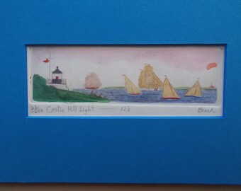 キャッスルヒルライト12はパークスビーチによるオリジナルのエッチングです