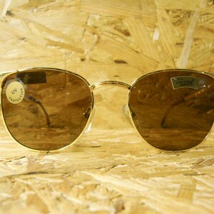 RARE Vintage Persol RATTI Gold 'Alya' Sunglasses with original mineral Ratti lenses Circa 1990