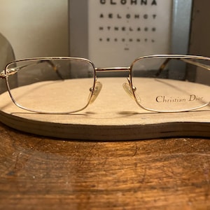 Vintage Christian Dior Homme CD 2054/N gold glasses frame