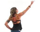 Black Tank Top for Women with African Print Fabric NEW Eneche Tank top