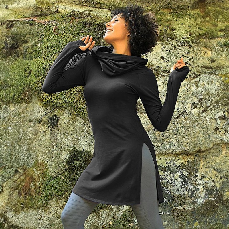 Black Cowl Neck Tunic main image 1