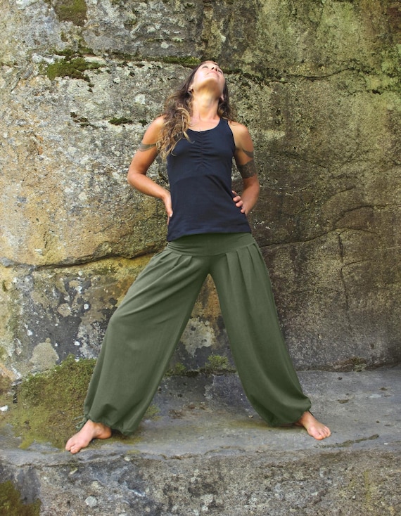 送料無料 通販 激安 Harem Pants-baggy Pants-belly Leg Pants-wide Fit Pants-loose Clothing