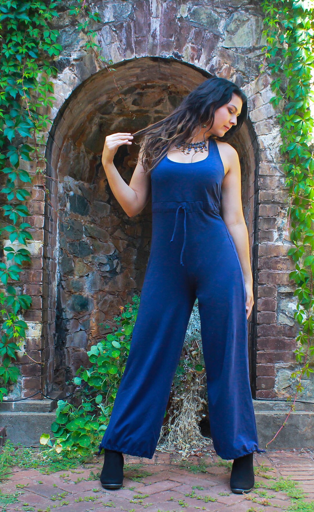 Halloween Two-Tone Star & Moon Print Jumpsuit