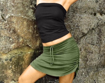 Frauen Rock-Yoga Rock-Lila Rock-Sportlicher Rock-Urban Goddess Kleidung-Sportkleidung-Hippie Rock-Baumwoll Rock