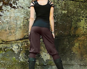 Pedal Pushers-Women's Clothing-capri yoga pants-womens pants-funky pants-biking pants-unique womens pants-sustainable fashion-ethically made