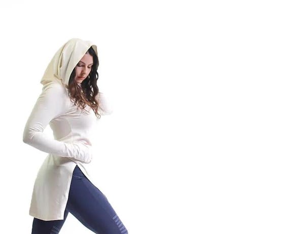 Giraffe Tunic-women's Long Sleeve-longsleeve With Thumbholes-cowl  Neck-cotton Tunic-tunic With Slits-tunic Top-sexy Clothes-warm Clothes -  Etsy
