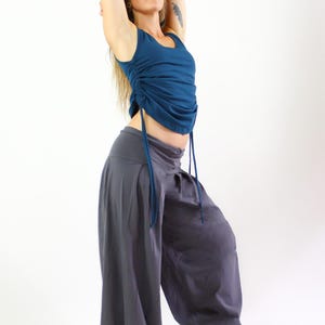 Harem Pants-Women's bottoms-Ladies pants-baggy trousers-dance bottoms-flowy pants-loose pants-baggy dance pants-black pants-comfy cotton Ash Gray