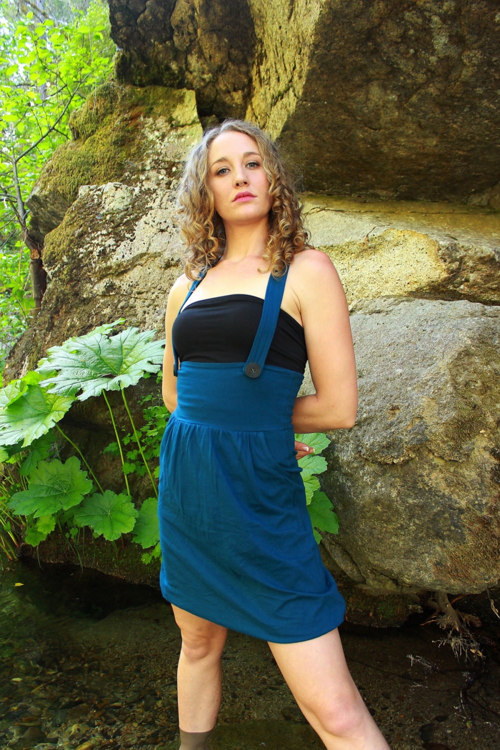 Suspender Dress-jumper Dress-cute 