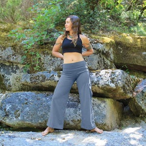 Yoga Cargo Pants: Women's Cotton Trousers, Loose Fit