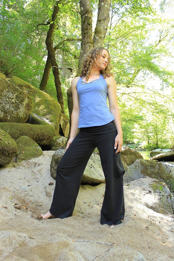Yoga Cargo Pants-women Yoga Pants-fold Over Waist Pants-high Waisted Low  Waisted-cargo Pant-cotton Yoga Pants-everyday Pants-womens Clothing -   Canada