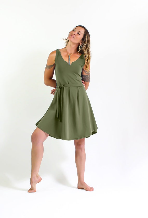 sage summer dress