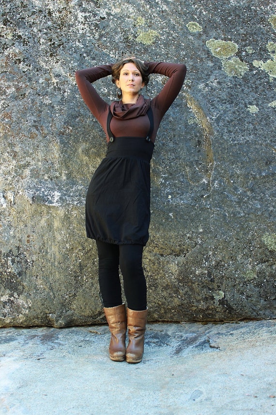 black womens jumper dress