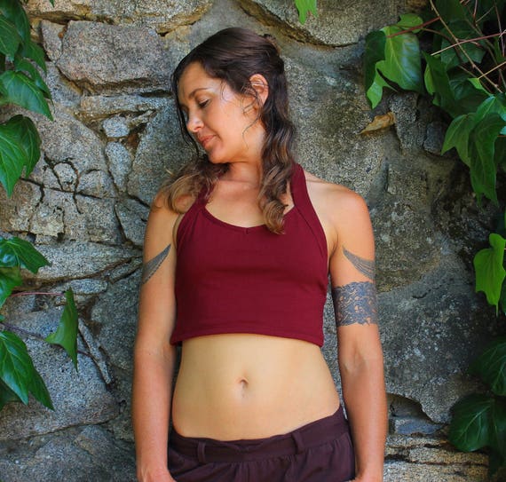 Strappy Crop Top-womens Crop Top-yoga 