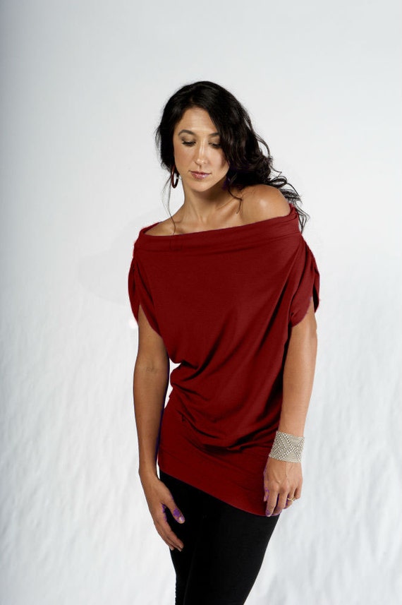 Relaxed Shortsleeve Shirt slouchy Shirt loose Fit Top women s