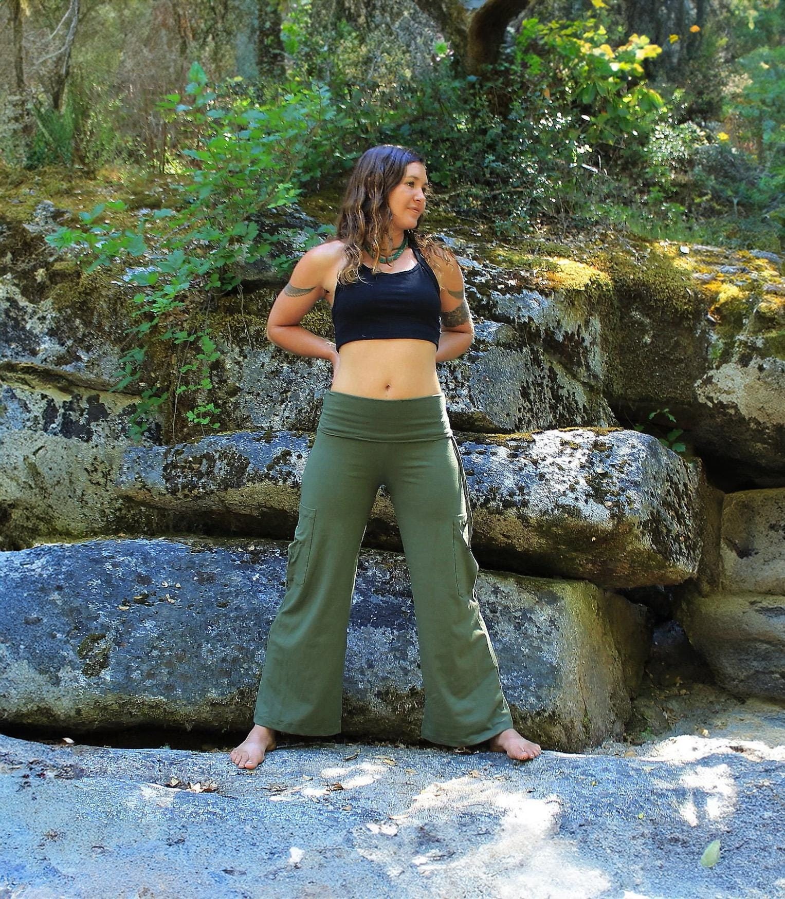 Crz Yoga Men Women's Yoga Pants With Pockets High Waist Work