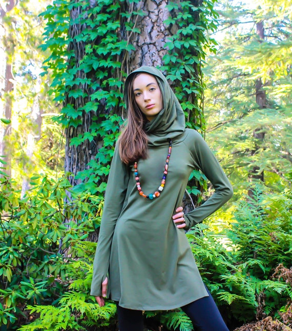 Buy Giraffe Tunic-women's Long Sleeve-longsleeve With Thumbholes-cowl  Neck-cotton Tunic-tunic With Slits-tunic Top-sexy Clothes-warm Clothes  Online in India - Etsy