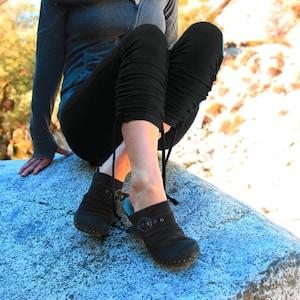 Adjustable leggings-yoga leggings-sexy leggings-black leggings-skinny pants-workout leggings-pixie leggings-leggings women-boho leggings Black