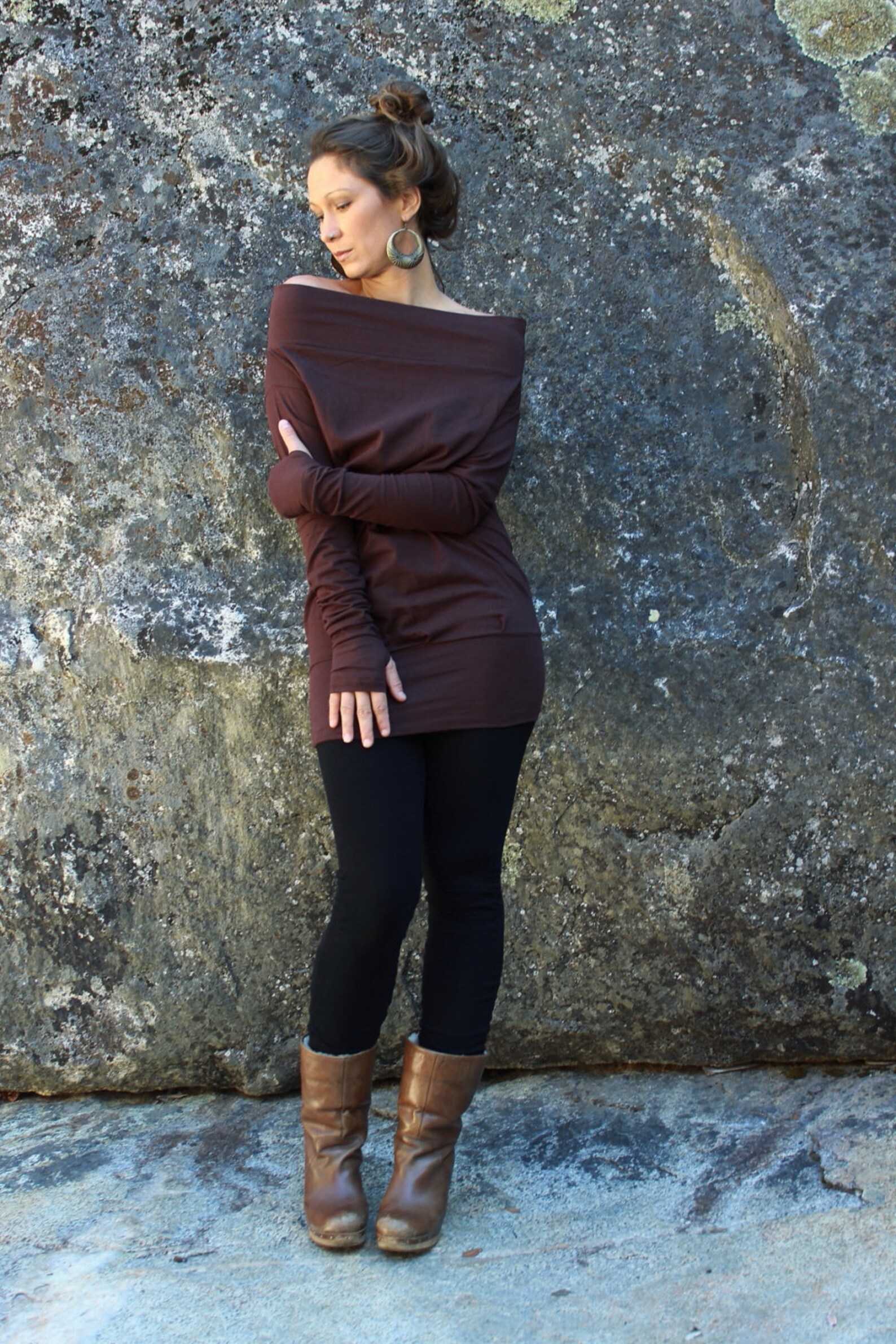 Relaxed Long Sleeve Shirtwomens Baggy Shirttrendy Etsy