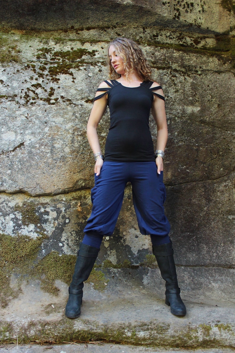 Pedal Pusher Pants-Womens Pants-ladies pants-Women Fashion-Cargo pants-Yoga Pants-Yoga clothes-Edgy Clothing-Athletic Apparel-Bohemian Pant