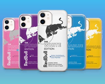 Red Bull-telefoonhoesje Energy Drink Stijlvolle Cover voor iPhone 17 Air 17 Pro 16e 16 15 Samsung S25 S24Ultra S23FE S22 A17 A16 Pixel 10 Pro XL 9A