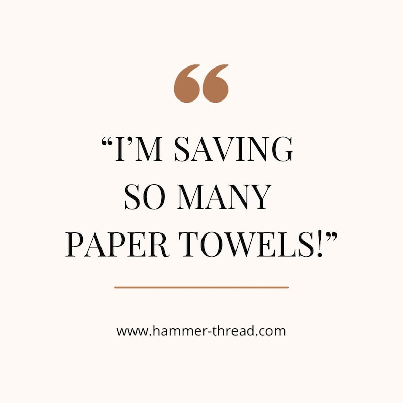 3ply Paperless Towel, Reusable Non Paper Towel, Eco-Friendly Cleaning, Cotton Paper Towels, Cloth Paper Towels, Paper Replacement Product image 9