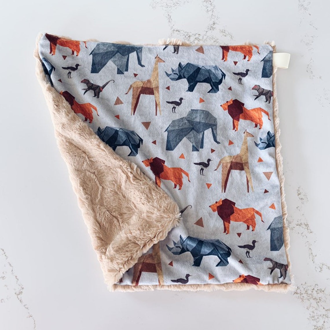 Safari Baby Blanket Zoo Animal Nursery Minky Stroller Etsy Hong Kong