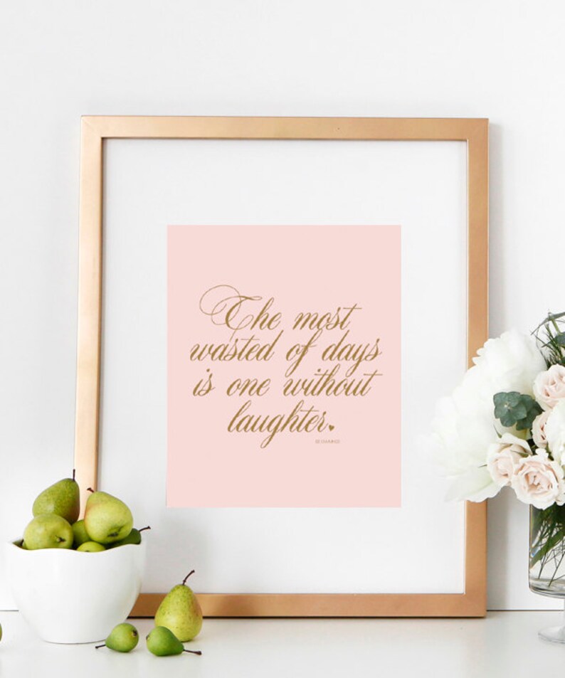 PRINTABLE Motivational LAUGHTER Poster Wall Decor Home Art