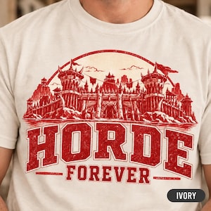 World of Warcraft-tröja - Horde Forever-tröja, Orgrimmar-tröja, WoW-speltröja, retrofantasy-gamer-tröja