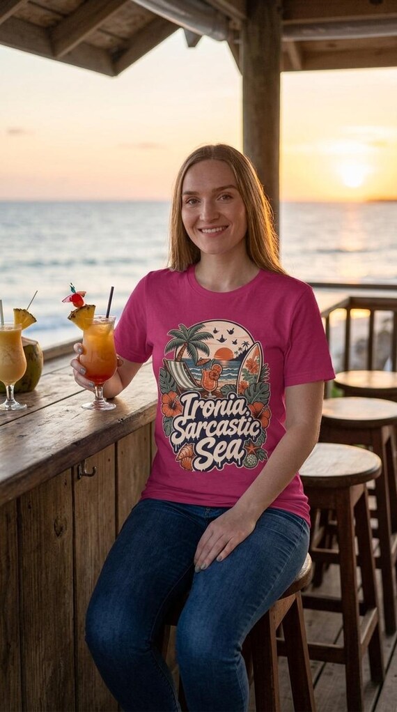 Anti-Social Beach Shirt by SarcasmArt – A retro sunset vacation tee for people who go on holiday to avoid people.