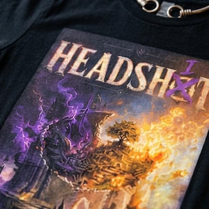 HEADSHIT Funny Gamer Shirt, Collect XP Not Emotional Damage, Dark Fantasy RPG Graphic Tee, Mental Health Gift for Gamers & Readers
