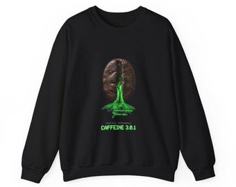 Coffee Bean Lab 'Caffeine 3.0.1' Crewneck Sweatshirt | Science Coffee Design