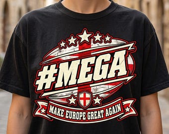 England Shirt, Make Europe Great Again Tee, St George Cross Gift, Political Comfort Colors, English Humor Shirt, Banter Tee